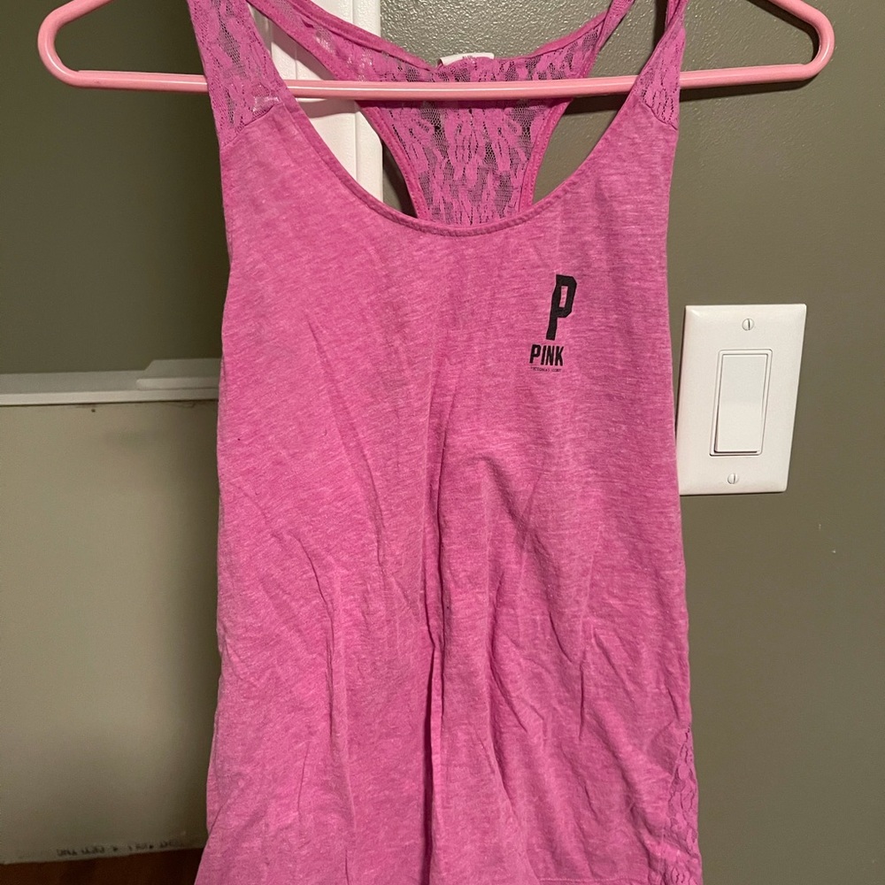 Pink Victoria’s Secret tank top